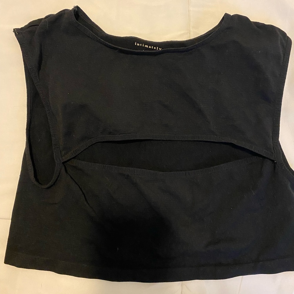 Free People keyhole crop top